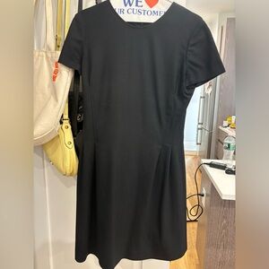 Theory A-Line Wool Mini Dress Black Size 4